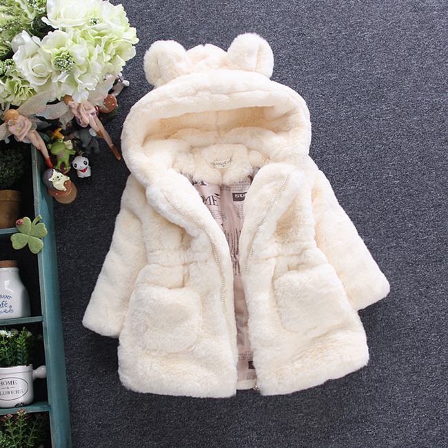Girls Autumn And Winter Outfit Fur Coat Plus Velvet Thickening by F&N Shop