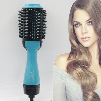 Hot Air Brush Blowing Combs Roll Straight Three-in-one Hair Dryer by F&N Shop