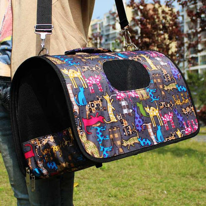 Multifunkcionális Oxford Szövetes Állattáska Geometrikus Mint 36x18x24 Cm