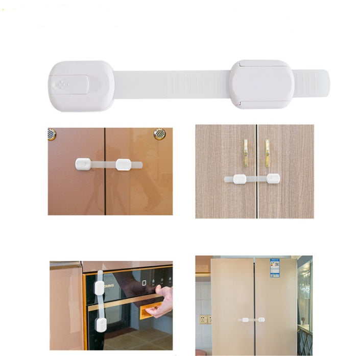 Multi-function baby anti-pinch drawer lock child safety lock baby protection children's products multi-function lock by F&N Shop