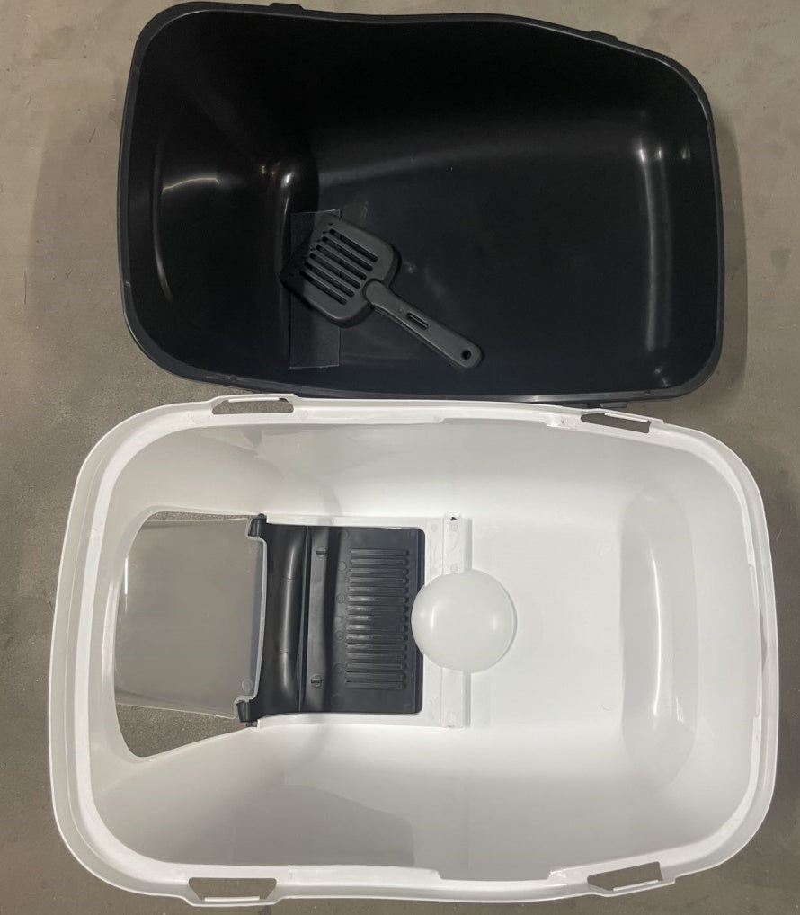 Macska Toalett Könnyen Tisztítható Alomtálca Szagtalanító Szűrővel és Praktikus Fedéllel