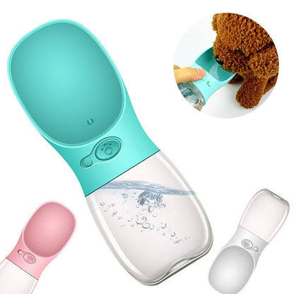 Kisállat Vízcsésze Kültéri Hordozható Víz Üveg Kék Praktikus