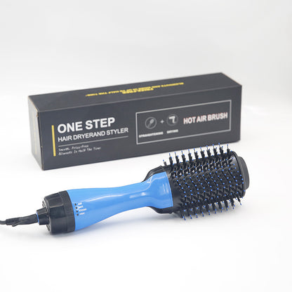 Hot Air Brush Blowing Combs Roll Straight Three-in-one Hair Dryer by F&N Shop