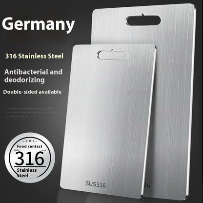 Vastag Kétoldalas 304 Rozsdamentes Acél Vágódeszka Élelmiszerbiztonságos Minőség 29x20 cm 39x28 cm 34x23 cm 46x30 cm
