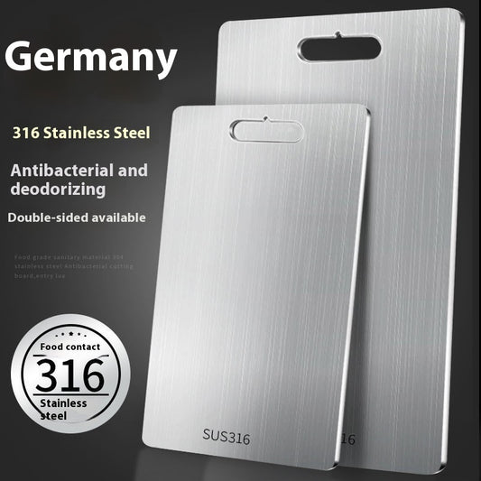 Vastag Kétoldalas 304 Rozsdamentes Acél Vágódeszka Élelmiszerbiztonságos Minőség 29x20 cm 39x28 cm 34x23 cm 46x30 cm