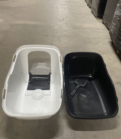 Macska Toalett Könnyen Tisztítható Alomtálca Szagtalanító Szűrővel és Praktikus Fedéllel