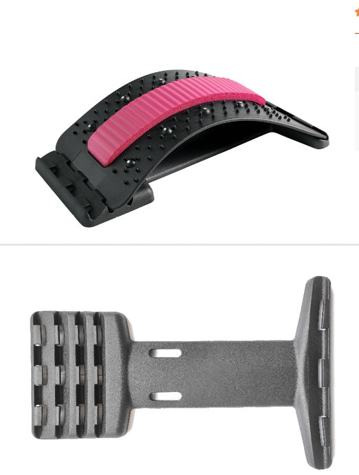 Back Stretcher Adjustable Back Cracker Massage Waist Neck Fitness Lumbar Cervical Spine Support Pain Relief by F&N Shop