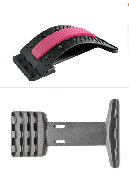Back Stretcher Adjustable Back Cracker Massage Waist Neck Fitness Lumbar Cervical Spine Support Pain Relief by F&N Shop