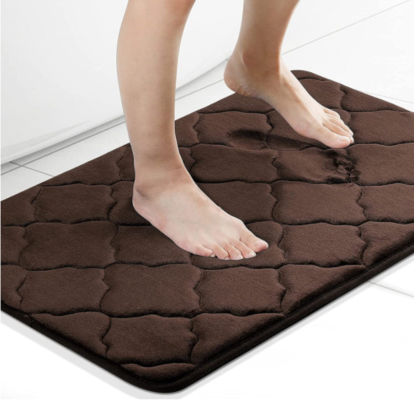 Household Memory Foam Bathroom Carpet by F&N Shop
