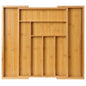 Ceruzo Bestekbak Hout Uitschuifbaar - 33-52 X 43 X 5 Cm - Naturel