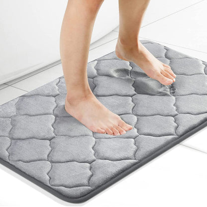 Household Memory Foam Bathroom Carpet by F&N Shop