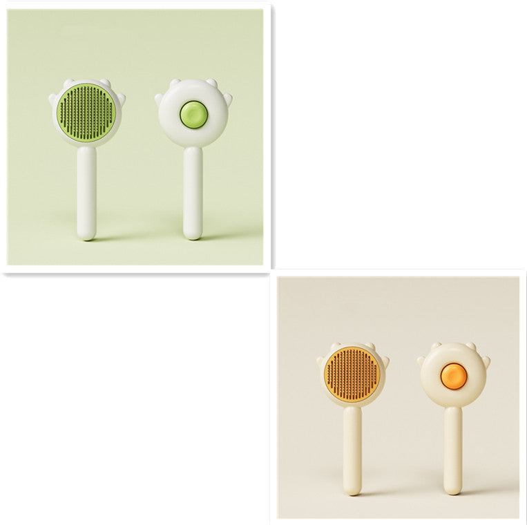 Macska És Kutya Masszázs Fésű A Szőr Lefésüléséhez És Szennyeződés Eltávolításához ABS Rozsdamentes