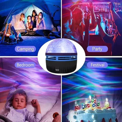 LED Star Galaxy Projector Lamp with Rotating Magic Ball by F&N Shop