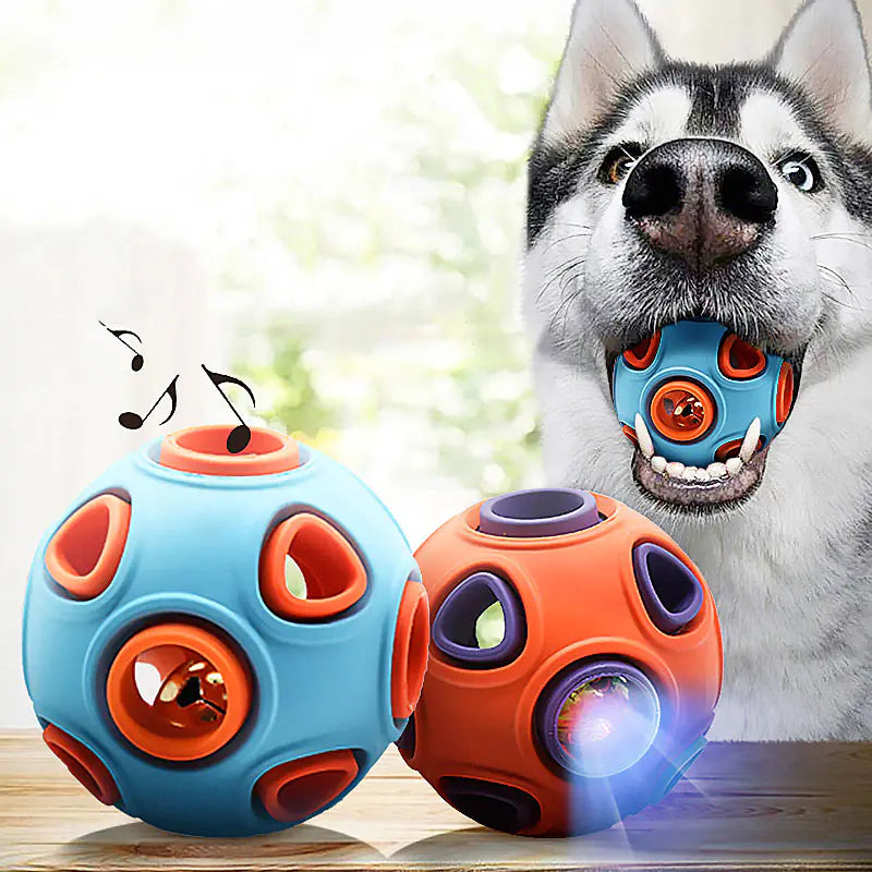 Glow-in-the-Dark Dog Toy Ball for Chewing (Medium/Large) by F&N Shop