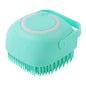 Silicone Dog Bath Massage Gloves Brush Pet Cat Bathroom Cleaning Tool Comb Brush For Dog Can Pour Shampoo Dog Grooming Supplies by F&N Shop
