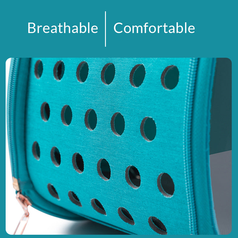 Átlátszó Kutya Hátizsák Hordozó Kisállat Szellőző Nyílásokkal