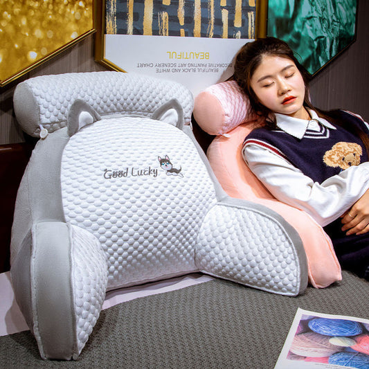 Large Backrest Waist Support Sofa Cushion by F&N Shop