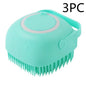 Silicone Dog Bath Massage Gloves Brush Pet Cat Bathroom Cleaning Tool Comb Brush For Dog Can Pour Shampoo Dog Grooming Supplies by F&N Shop