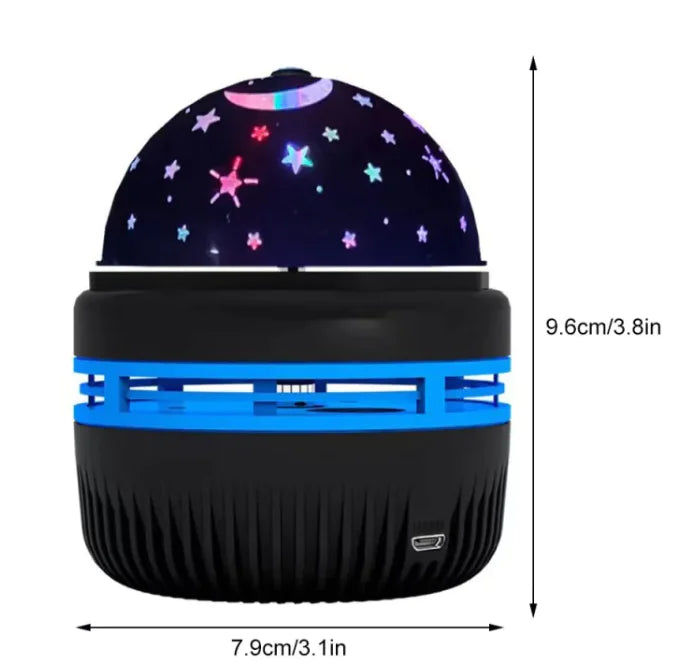 LED Star Galaxy Projector Lamp with Rotating Magic Ball by F&N Shop
