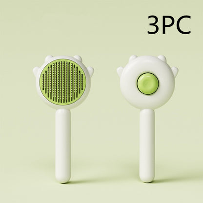 Macska És Kutya Masszázs Fésű A Szőr Lefésüléséhez És Szennyeződés Eltávolításához ABS Rozsdamentes