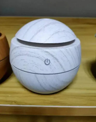 USB Fa Mintázatú Gomba Aroma Diffúzor Hordozható Kompakt