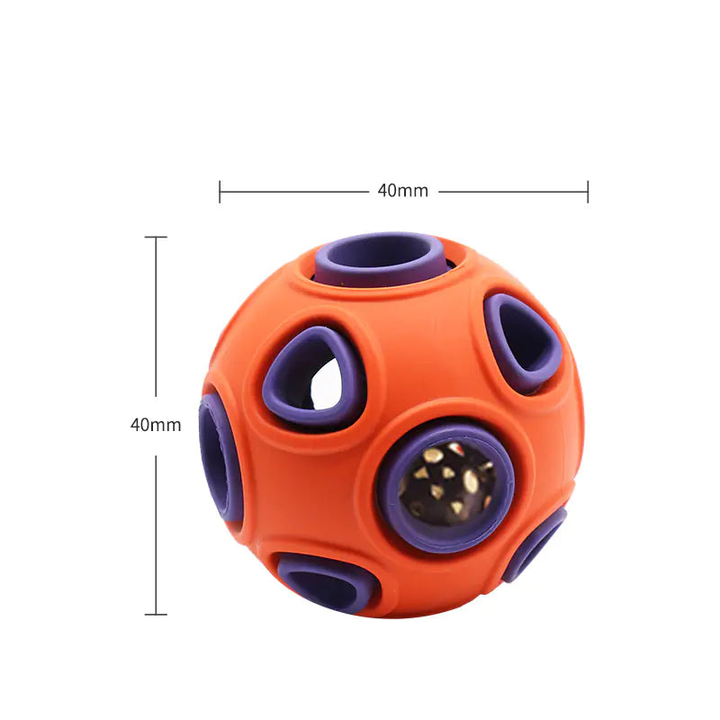 Glow-in-the-Dark Dog Toy Ball for Chewing (Medium/Large) by F&N Shop